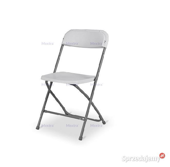 Krzesło krzesła składane cateringowe POLY 7 białe
