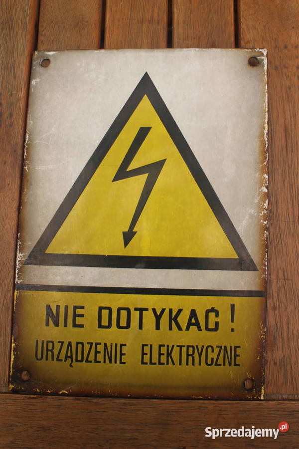 tabliczka metalowa PRL zestaw 6 Kalisz