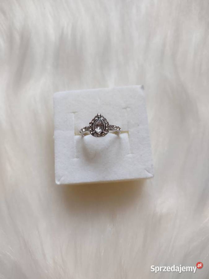 Pierścionek z łezką styl vintage antyczny Olkusz