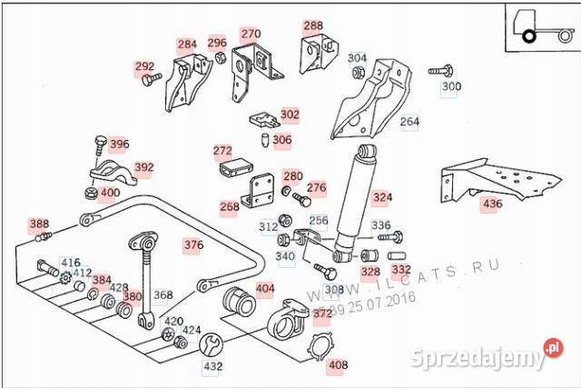 ZESTAW NAPRAWCZY STABILIZATORA MERCEDES 1622 S lubelskie