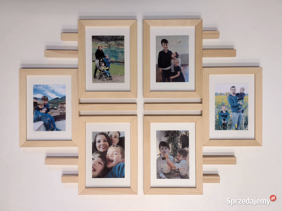 Drewniana Multirama Ramka Na 6 Zdjęć 15x21 Bydgoszcz