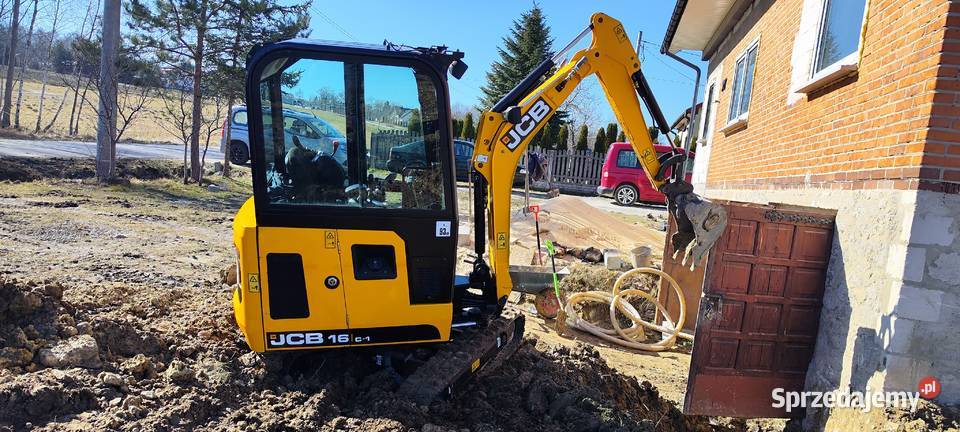Mini koparka JCB 16 C1 sprowadzona piękna 1 wł Rok produkcji 2021 Bieliny