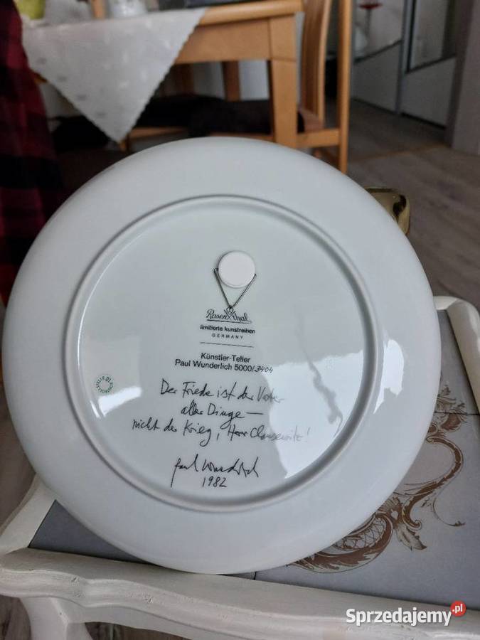 Porcelanowy talerz kolekcjonerski Rosenthal Antyki, Sztuka, Kolekcje Wałbrzych sprzedam