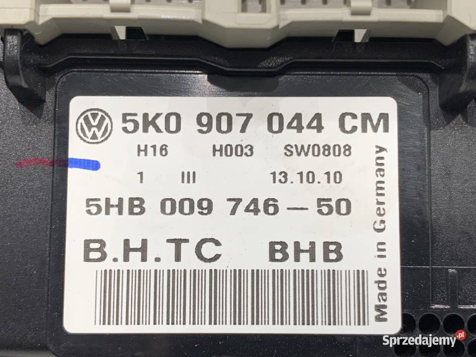 PANEL STEROWANIA NAWIEWU VW TOURAN 5K0907044