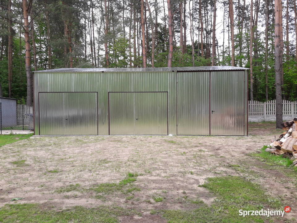 OCYNKOWANY Garaż Blaszany Jednospadowy Wiata 60m2