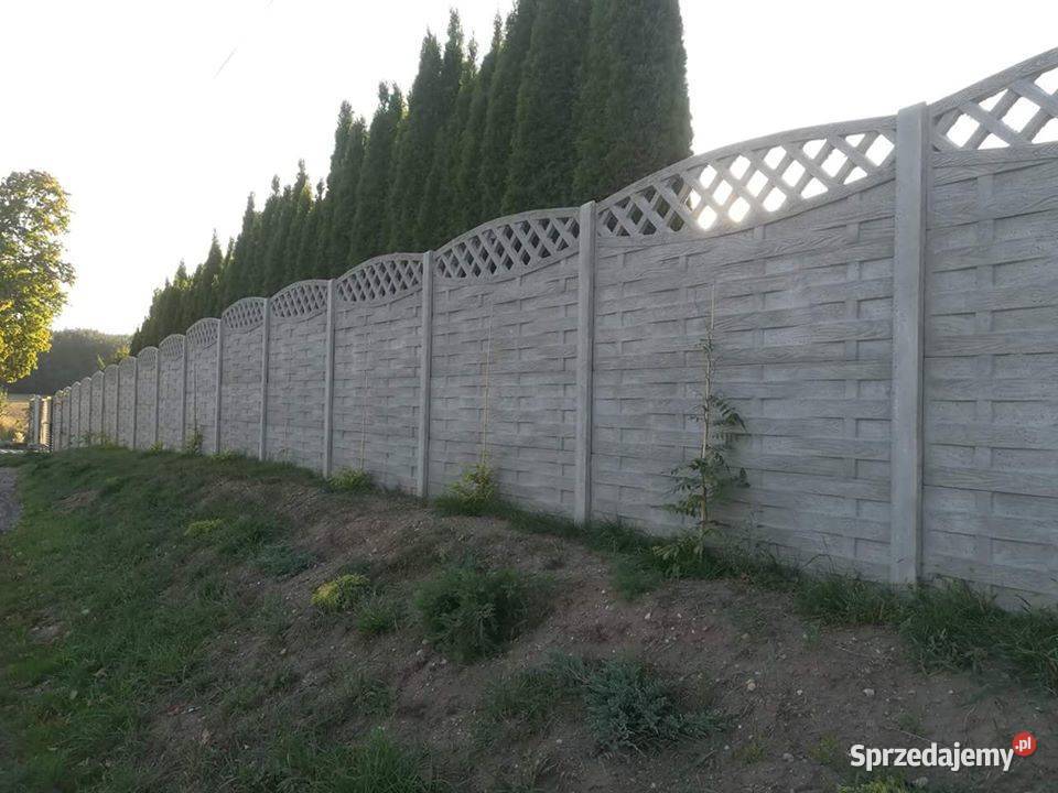 Ogrodzenia betonowe nowoczesne wzory płot Kamień