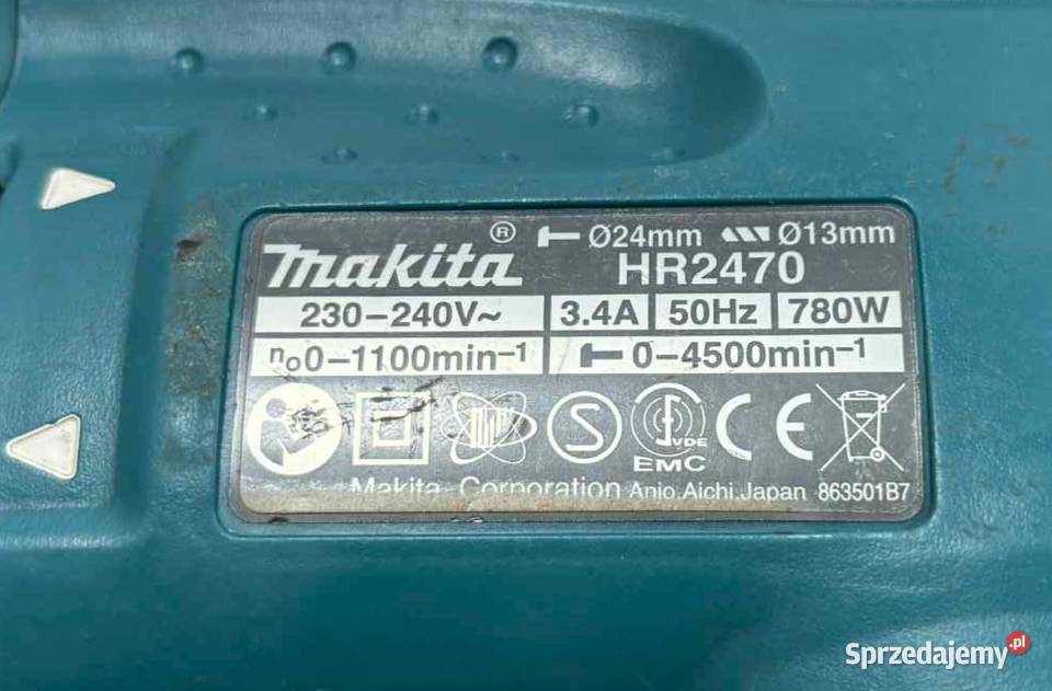 Młotowiertarka Makita HR2470 780W Elbląg