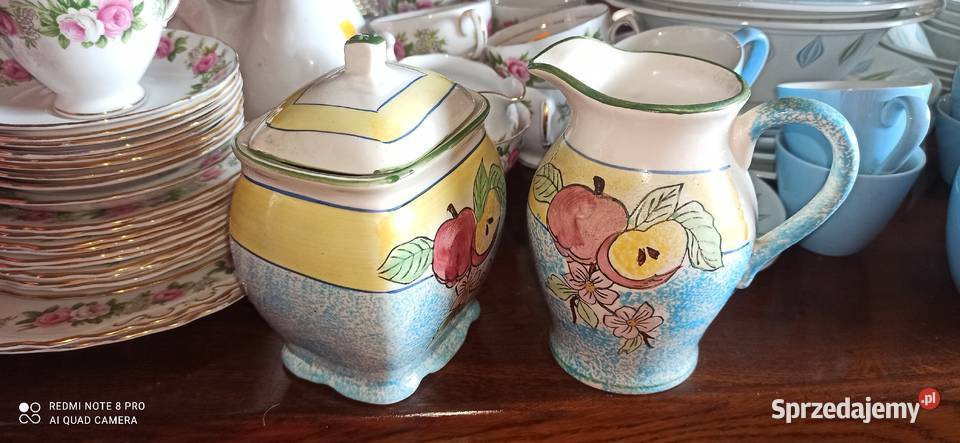 Zestaw Pojemniki i mlecznik Z jabłkami Ręcznie Gdańsk