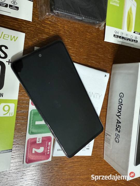 Telefon Smartfon Samsung A52 5G Zestaw Pudełko Kłobuck