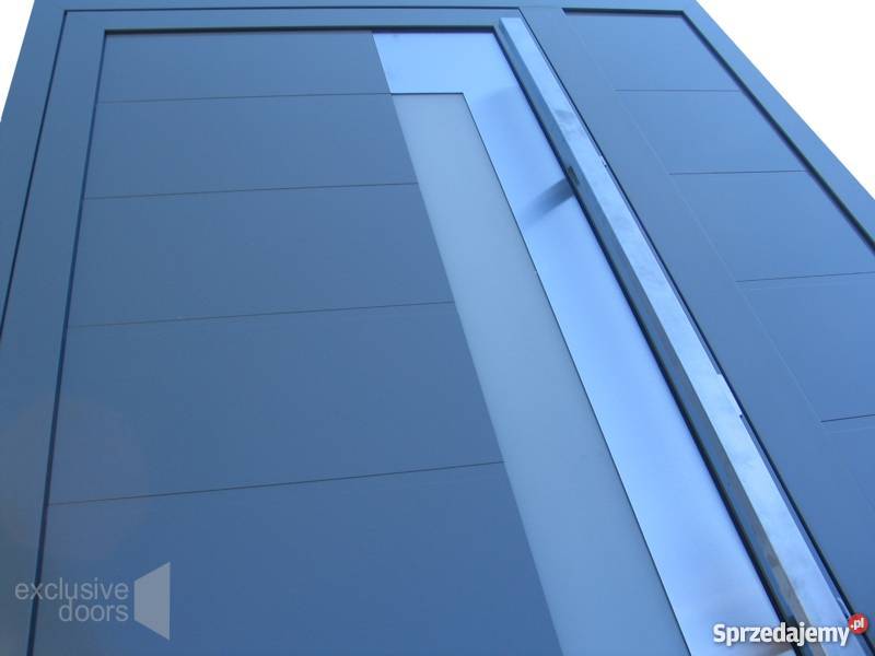 Nowoczesne drzwi aluminiowe wejściowe exclusive