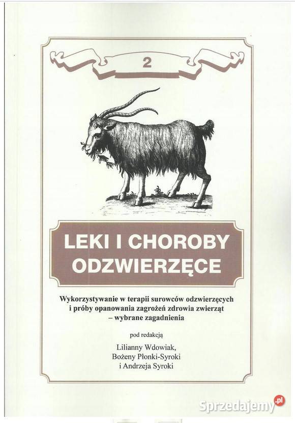 Leki i choroby odzwierzęce Tom 2 medycyna, nauki medyczne łódzkie Łódź