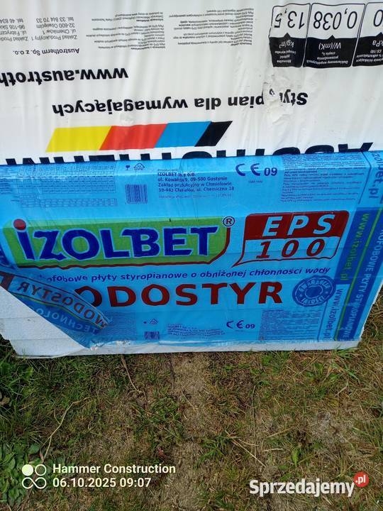 Sprzedam styropian grubość 10 Żyrardów