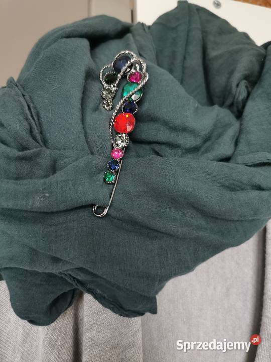 Broszka damska duża kolorowa agrafka sprzedam