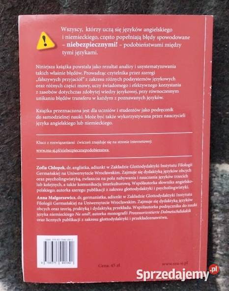 Niebezpieczne podobieństwa angielskoniemieckie Bełchatów