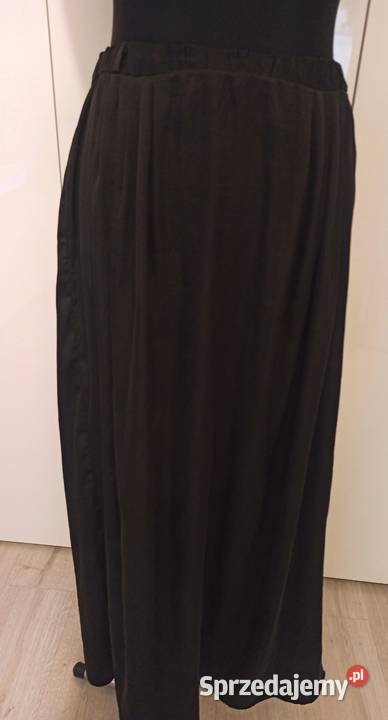 czarna spódnica maxi czarny śląskie