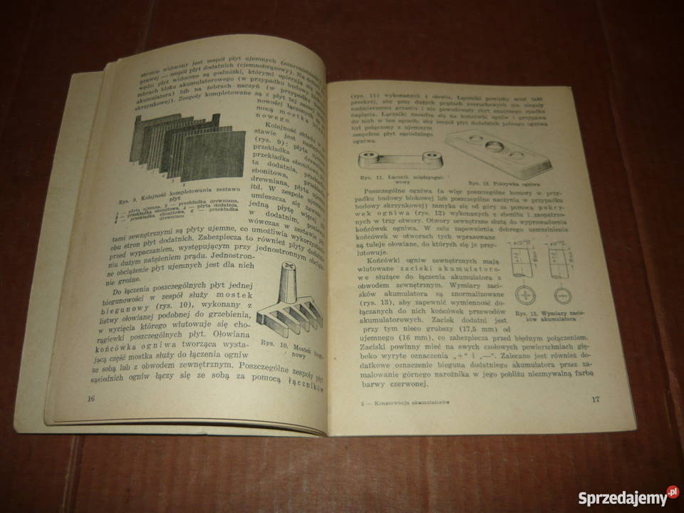 Konserwacja i eksploatacja akumulatorów 1957r Antykwariat