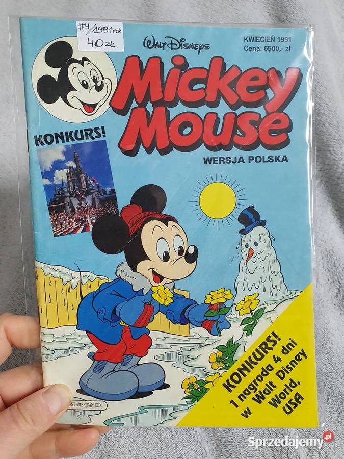 Mickey Mouse zestaw 10 komiksów lata 90te Polskie Gdynia