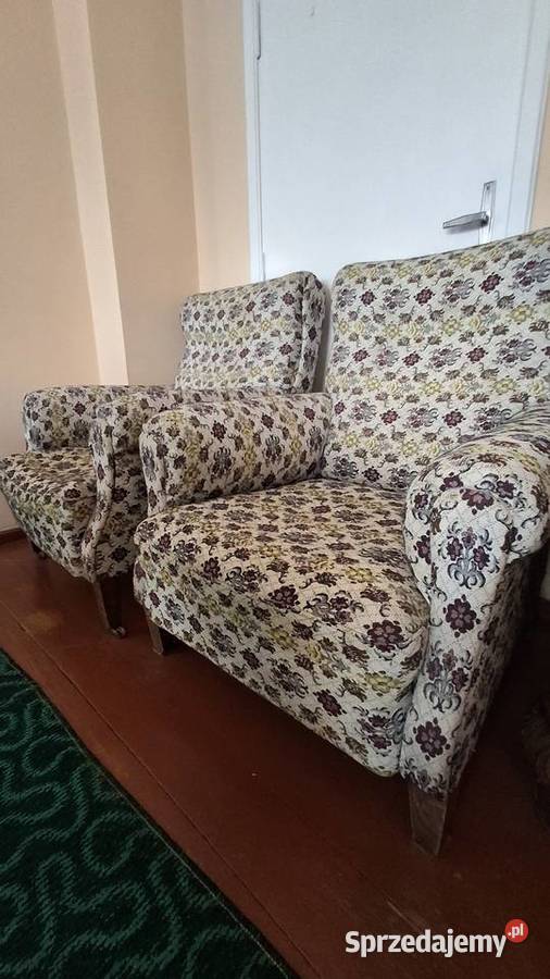 Przedwojenny komplet wypoczynkowy sofa 2 fotele Olsztyn