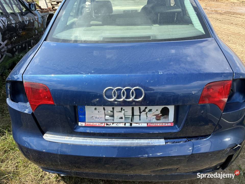 Klapa Tył Bagażnika Audi A4 B7 Sedan lubelskie Wisznice