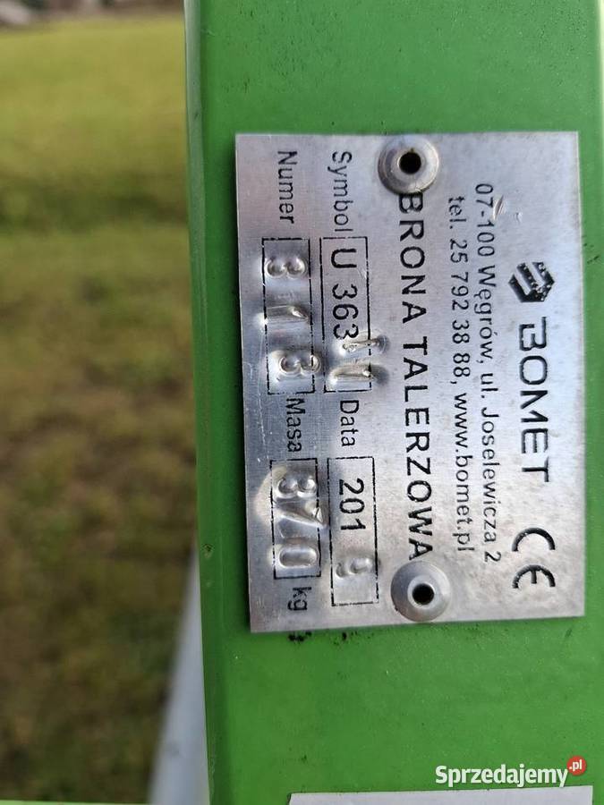 Talerzówka 2x8 Bomet NOWA mazowieckie Radom