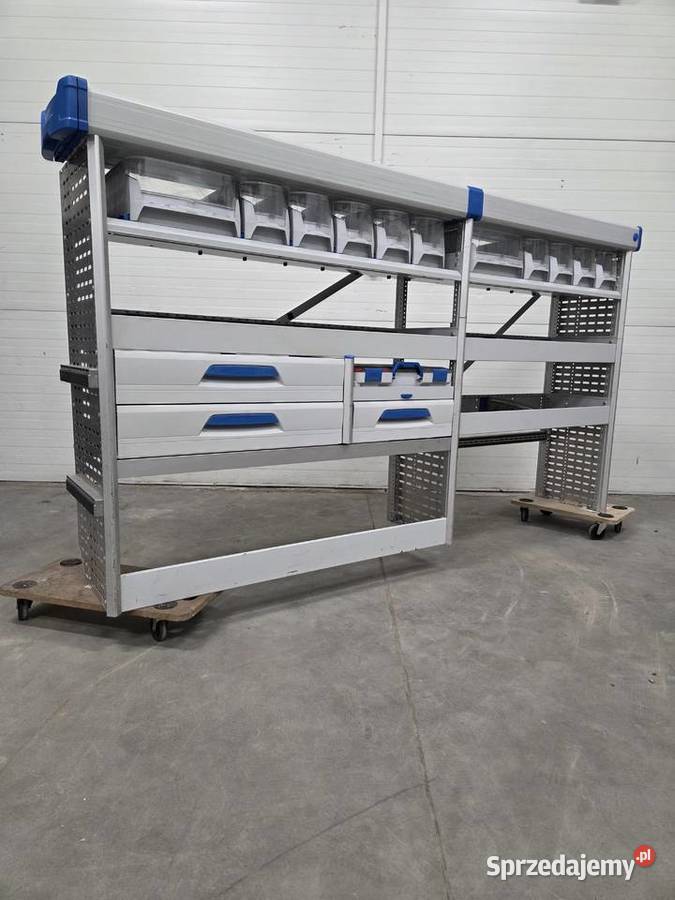 Zabudowa serwwisowa warsztatowa Sortimo Vito Regały warsztatowe Narzędzia warsztatowe Nowiny