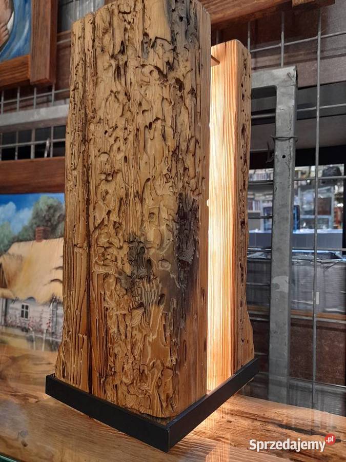 Lampa ledstare drewno Kamieńczyk