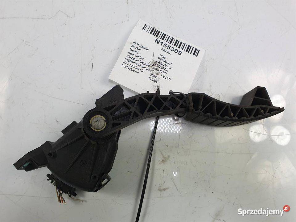 PEDAŁ RENAULT LAGUNA II 6PV00811900 osobowe kujawsko-pomorskie Lipno sprzedam