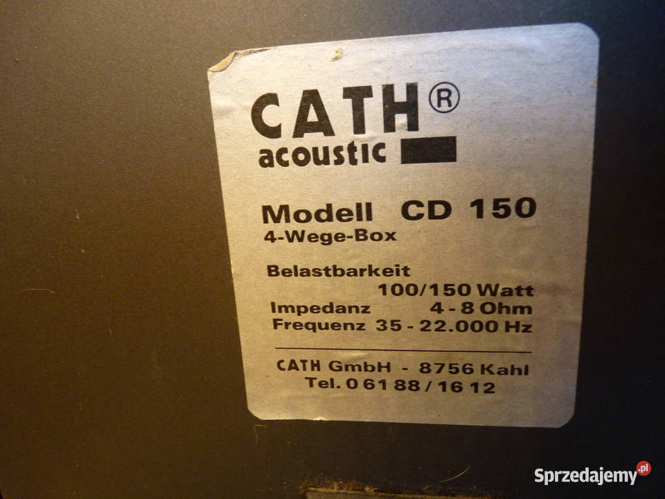 Pięknie odrestaurowane kolumny KATH ACOUSTIC