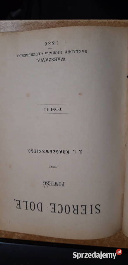 Sieroce Dole T13Kraszewski Warszawa 1886 wyd2 Iwno