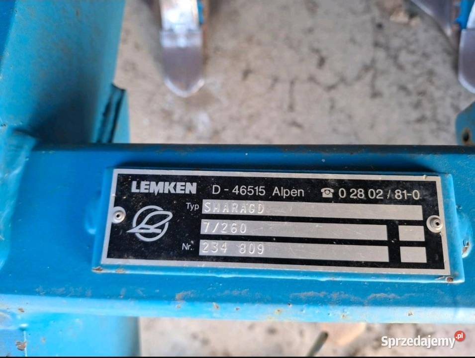 Gruber Lemken schmaragd 7 260 nieuszkodzony Lipnik