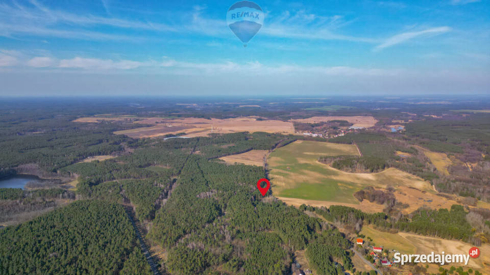 Działka rolna Kuźnica Żelichowska jezioro widoki 272m