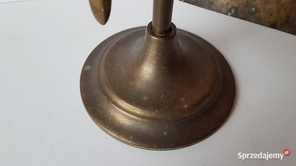 Stary mosiężny zestaw kominkowy mosiądz Dąbrowa Górnicza