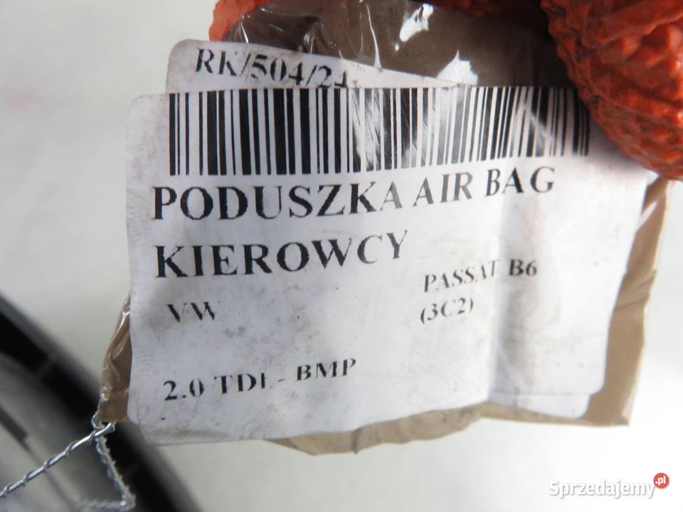 PODUSZKA KIEROWCY VW PASSAT B6 1K0880201AQ osobowe Poduszki powietrzne małopolskie