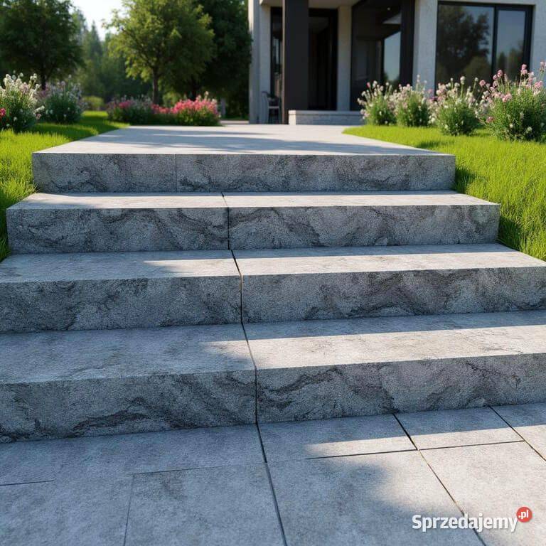 Stopień Blok granitowy Royal Juparana pomorskie Gdynia
