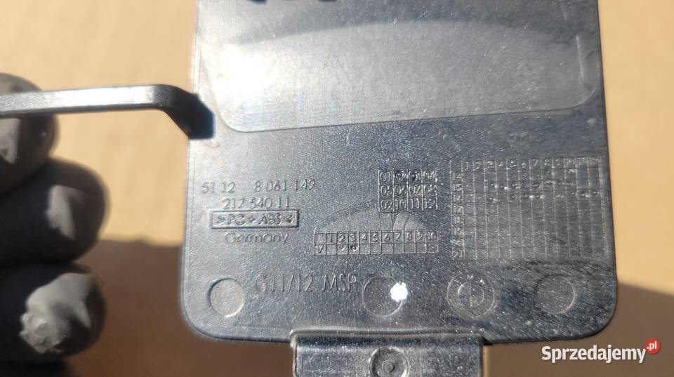 BMW7 G11 G12 MPAKIET 1519 ZAŚLEPKA ZDERZAK TYŁ Pozostałe Ruda Śląska