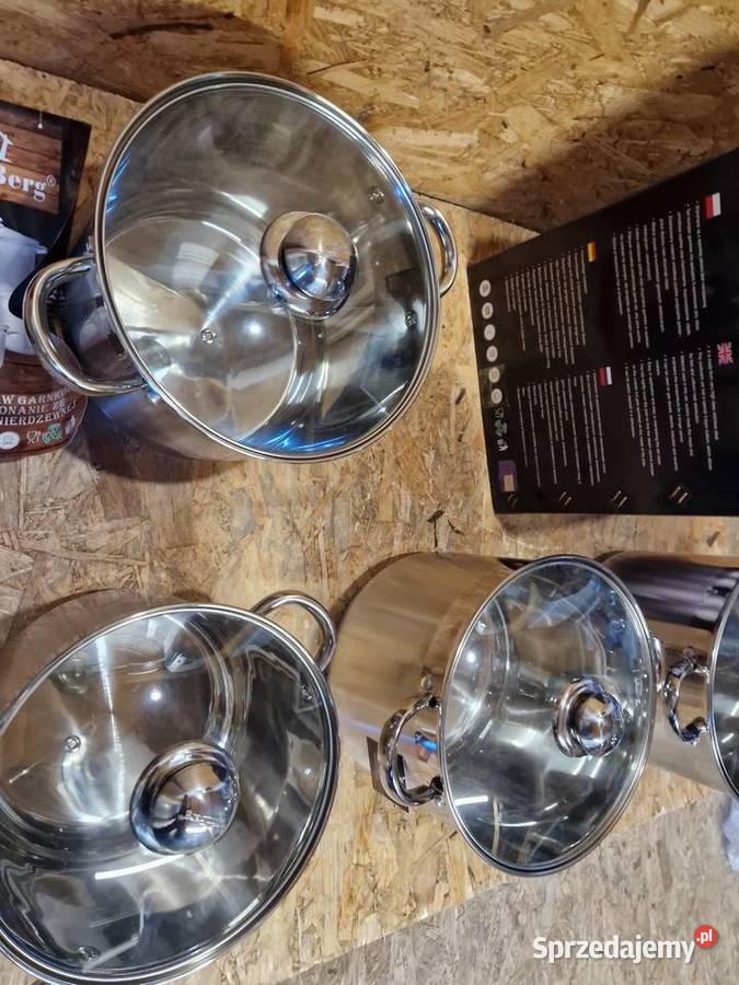 Zestaw garnków KlnBerg stal nierdzewna kb2531 Głogowa sprzedam