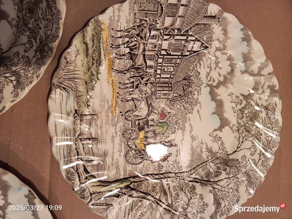TALERZE ANGIELSKIE Vintage Royal Mail DUŻE 4 Tychy sprzedam