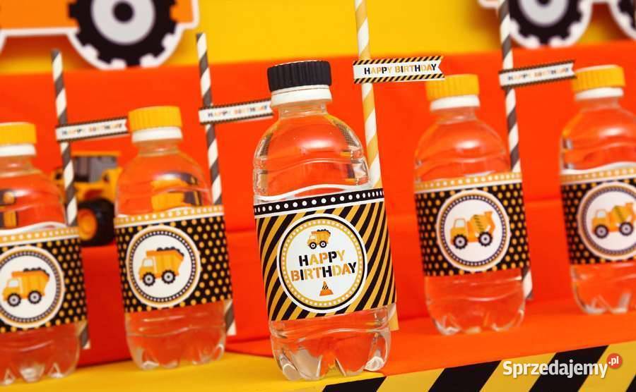 Budowa Budowniczy szablony urodziny słodki stół Pozostałe