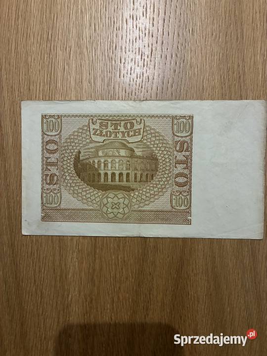 Banknot 100 zl 1940 Puławy