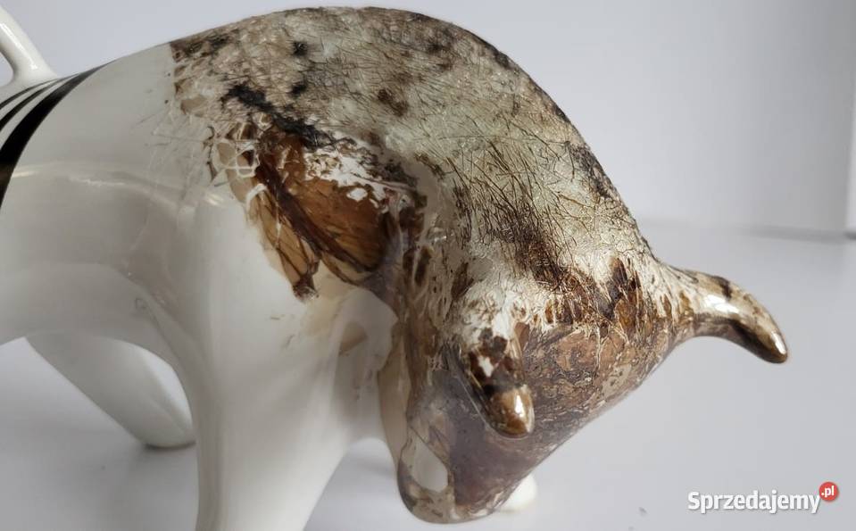 BYK Znak zodiaku Figurka Byczek ceramiczny Sierakowice sprzedam