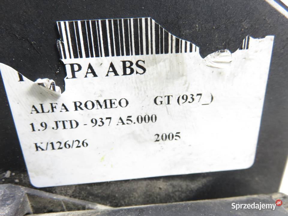 POMPA ABS ALFA ROMEO GT 937 0265225268