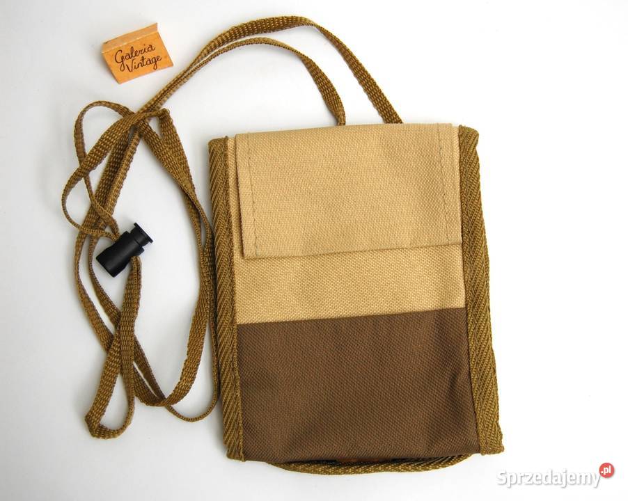 Portfel męska saszetka na ramię beż khaki 10cm Torby i torebki Lublin