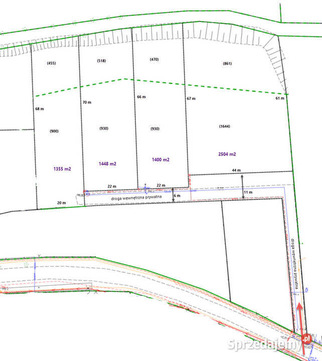 Działka budowlana 2500 m2 Prywatność Zieleń Las Długołęka