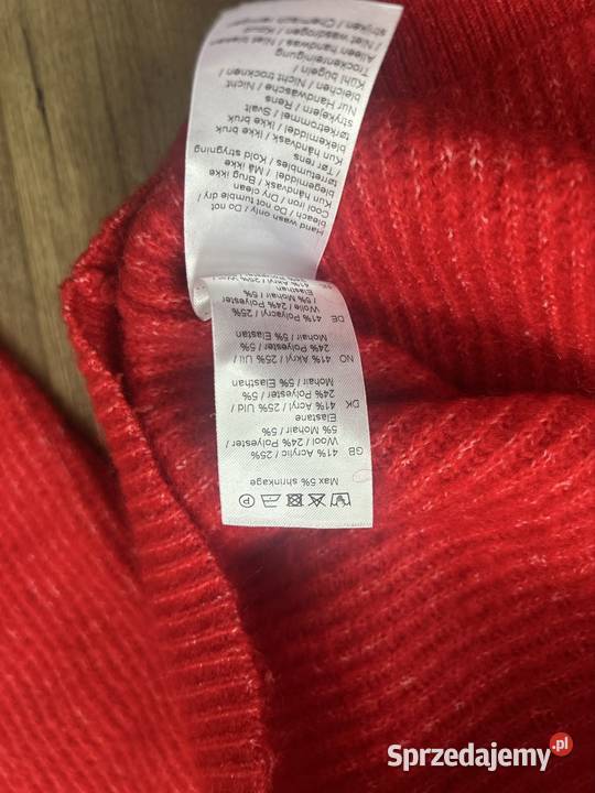 Sweter damski S czerwony sweter damski Rozmiar 36(S) Wyszków sprzedam