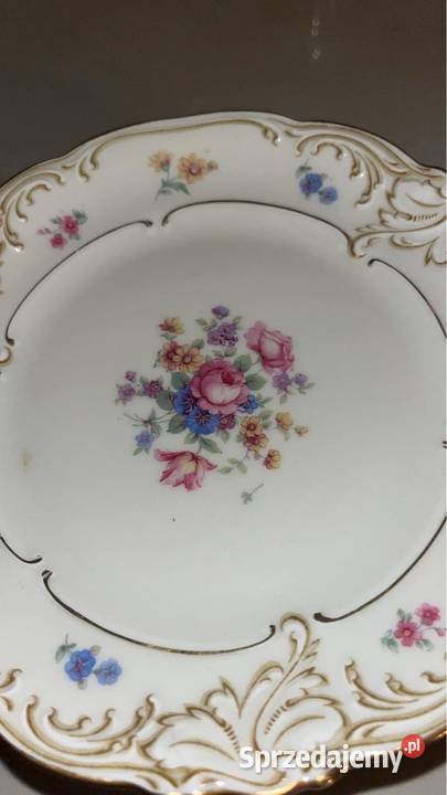 Talerzyk deserowy KPM Friederike Carl Krister Antyki, Sztuka, Kolekcje Gdańsk