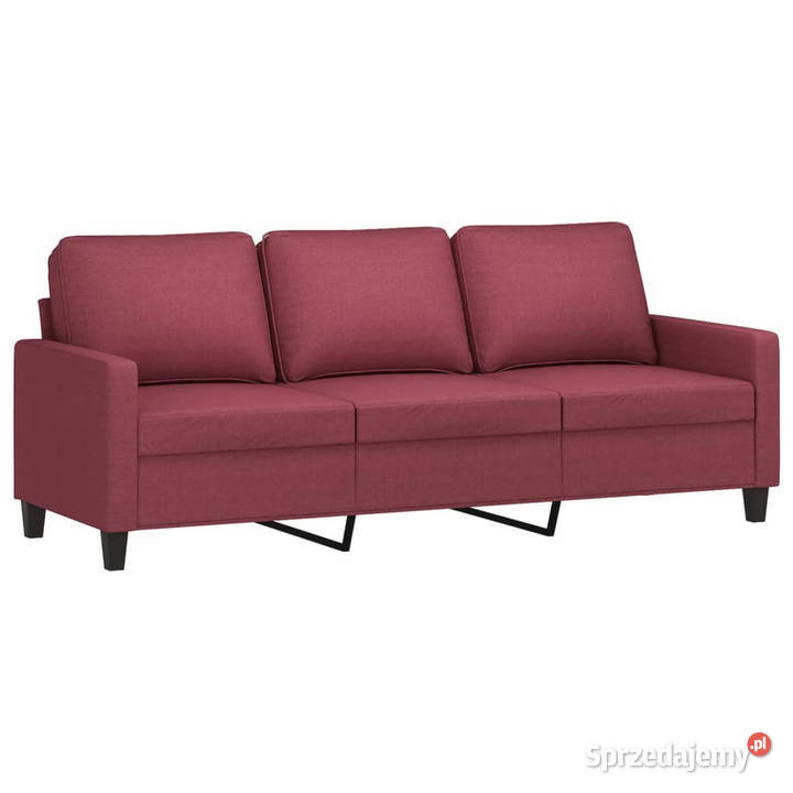 Sofa 3osobowa winna czerwień 180 cmtapicerowana Warszawa