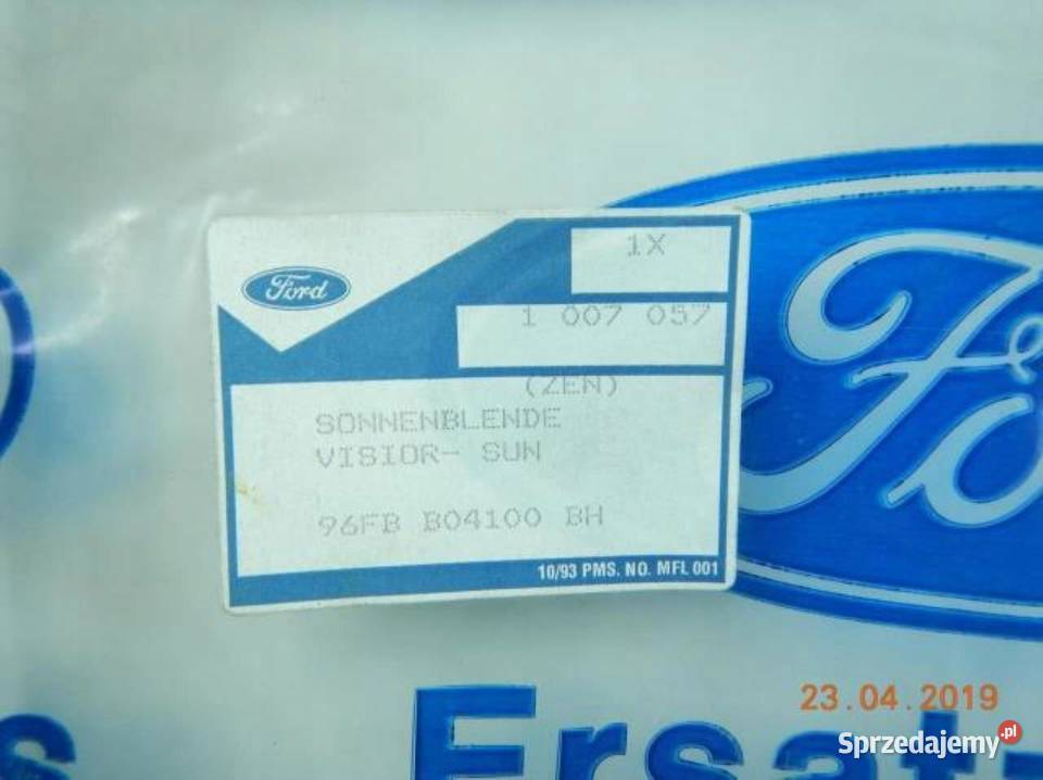 SŁONECZNIK DASZEK PRAWY FORD FIESTA 9502 Podsufitki lubelskie