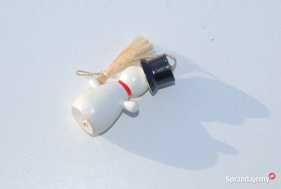 Stara ozdoba choinkowa bombka drewniana bałwan śląskie sprzedam