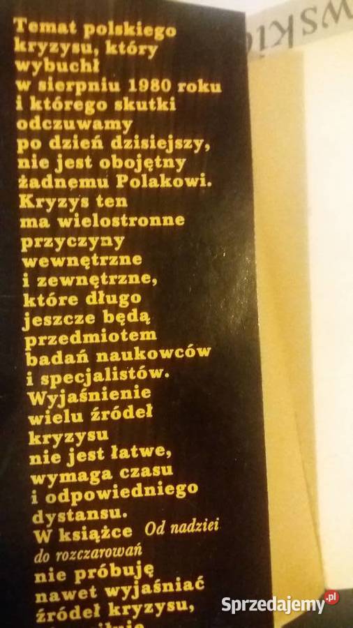 nadziei do rozczarowań Ławrowski książki Warszawa