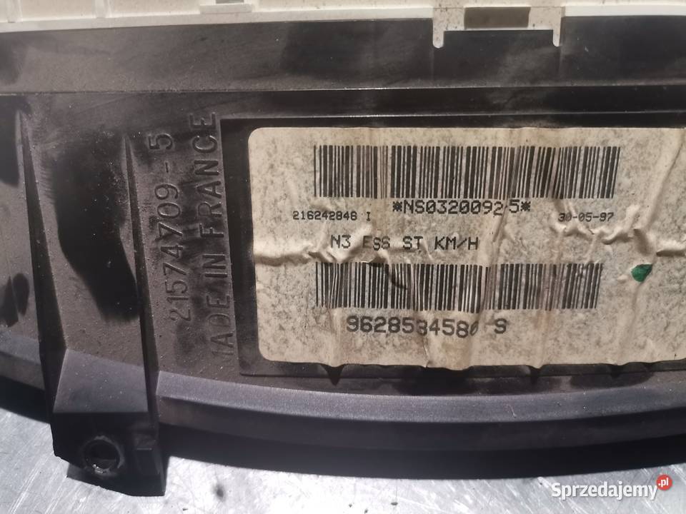 LICZNIK ZEGARY PEUGEOT 406 20 16V 9628534580 osobowe Nowy Sącz sprzedam